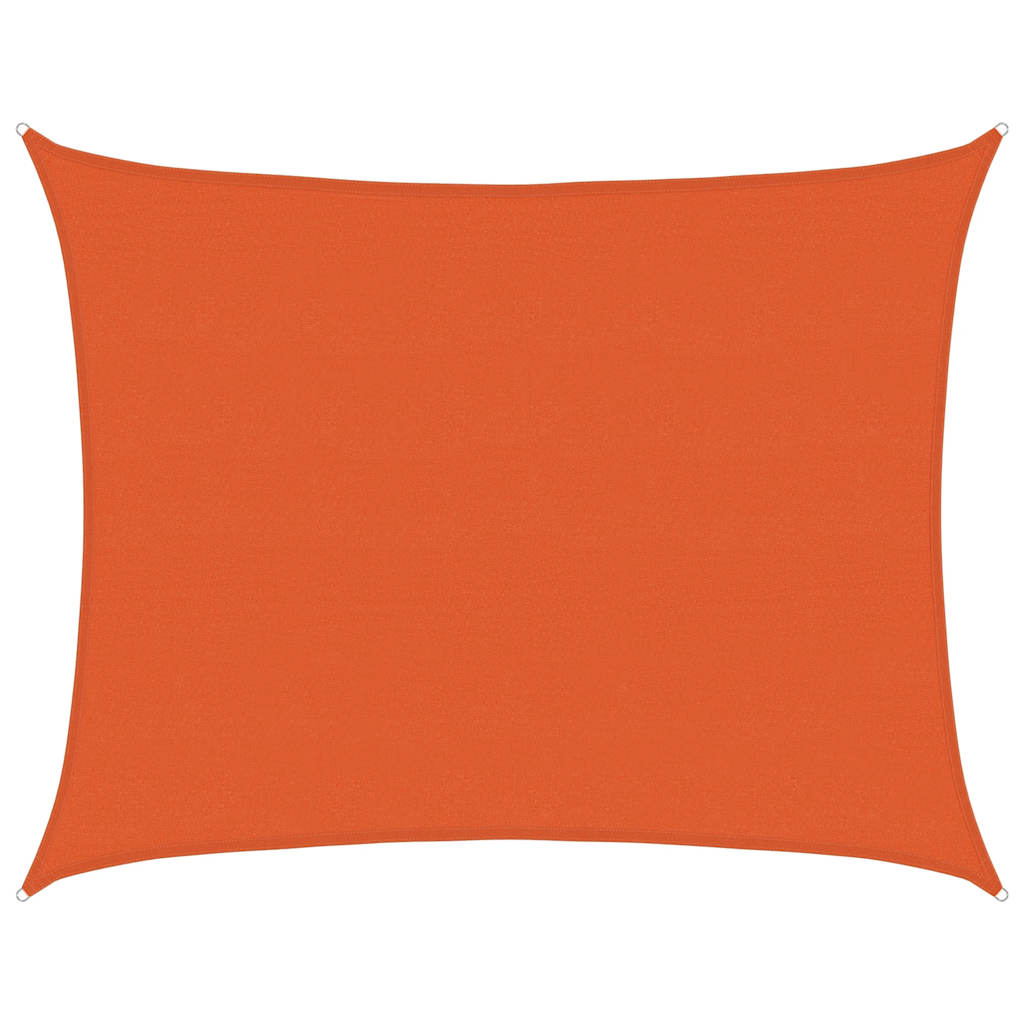 Sunshade Sail 160 g/m² Rectangular Orange 6x8 m HDPE
