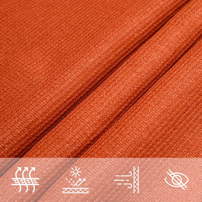Sunshade Sail 160 g/m² Rectangular Orange 6x8 m HDPE