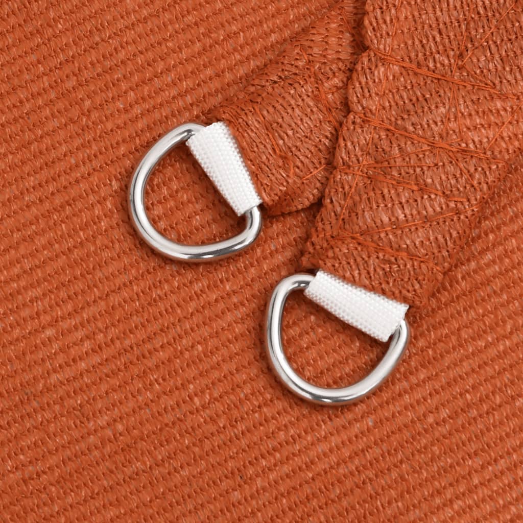 Sunshade Sail 160 g/m² Orange 3x3x4.2 m HDPE