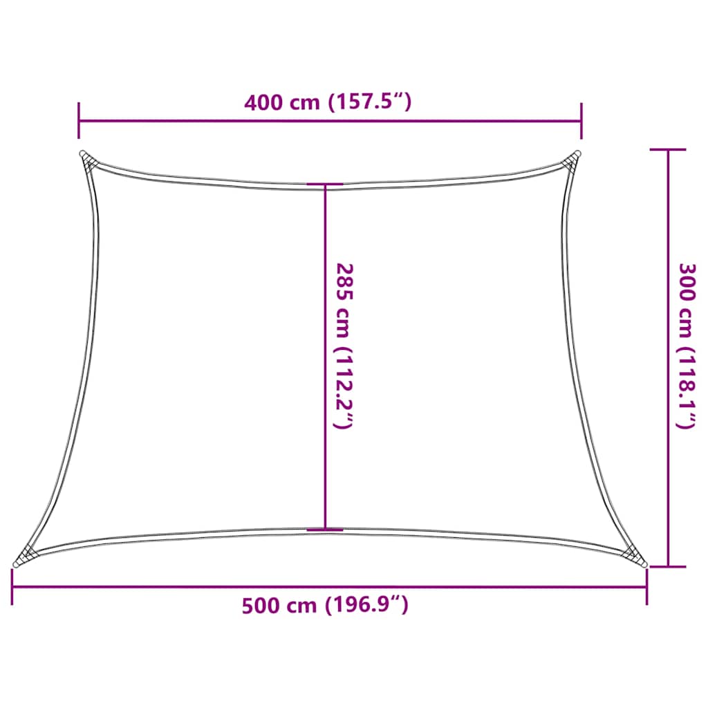 Sunshade Sail 160 g/m² Trapezium Orange 4/5x3 m HDPE
