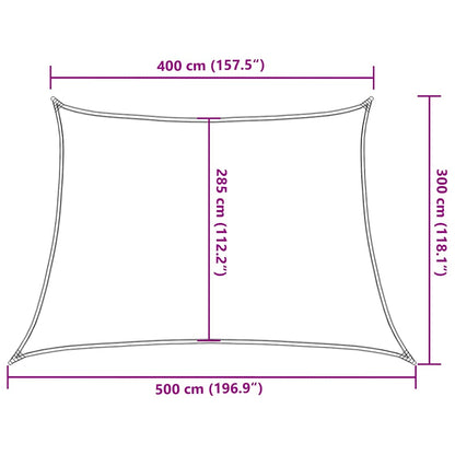 Sunshade Sail 160 g/m² Trapezium Orange 4/5x3 m HDPE
