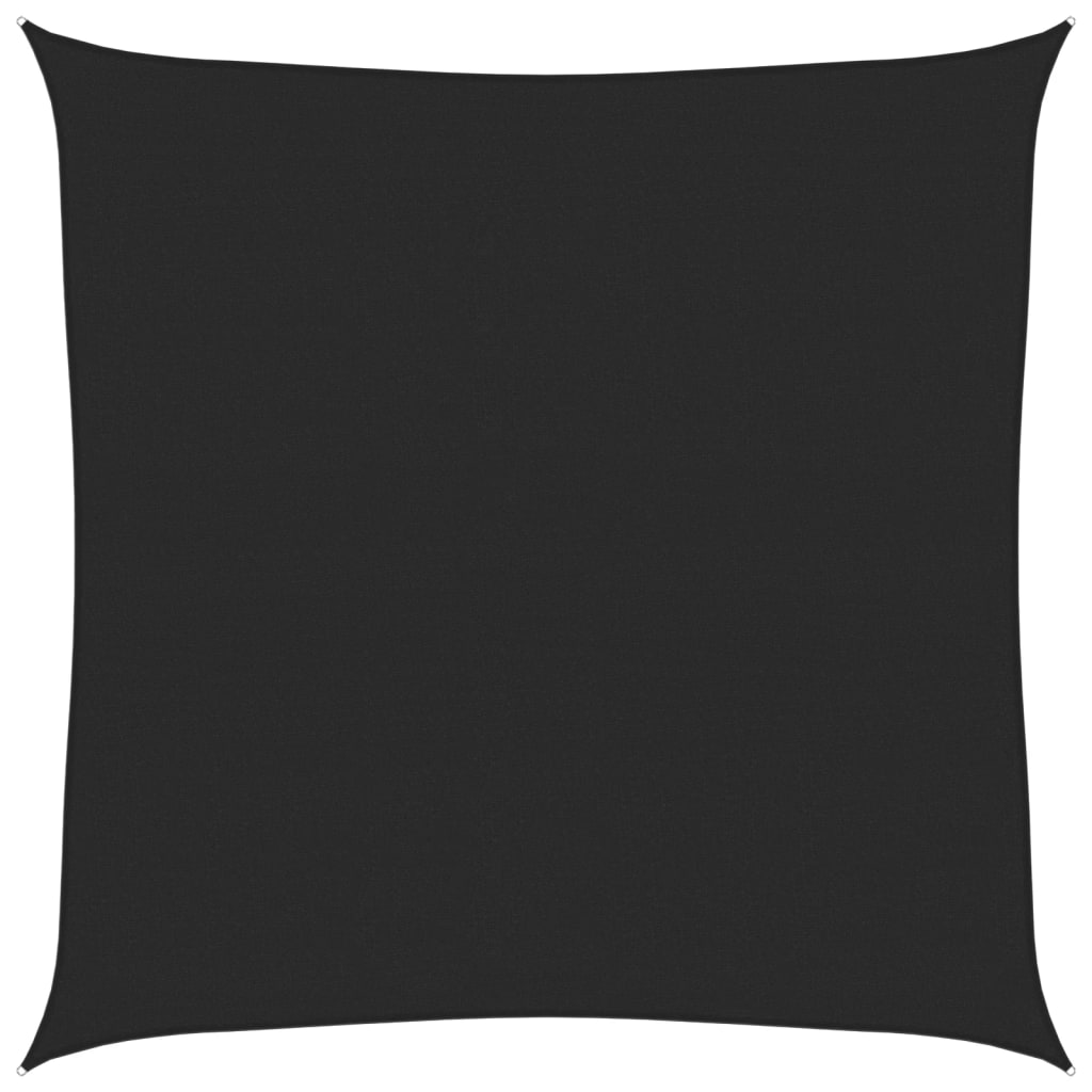 Sunshade Sail 160 g/m² Black 4.5x4.5 m HDPE
