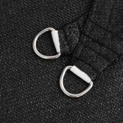 Sunshade Sail 160 g/m² Black 3.5x3.5x4.9 m HDPE