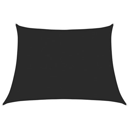 Sunshade Sail 160 g/m² Black 4/5x3 m HDPE