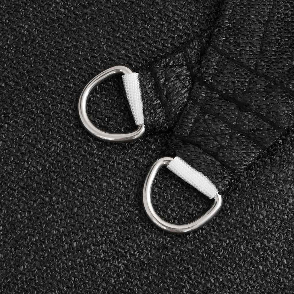 Sunshade Sail 160 g/m² Trapezium Black 4/5x4 m HDPE