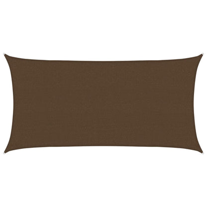Sunshade Sail 160 g/m² Brown 2x4 m HDPE