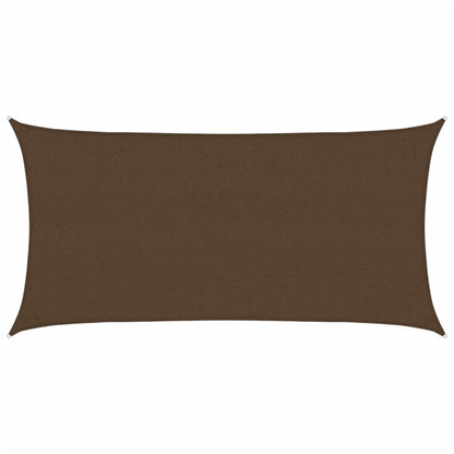 Sunshade Sail 160 g/m² Brown 2.5x5 m HDPE