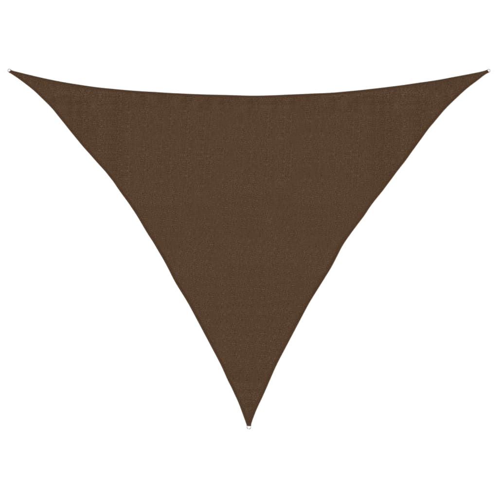 Sunshade Sail 160 g/m² Brown 3.5x3.5x4.9 m HDPE