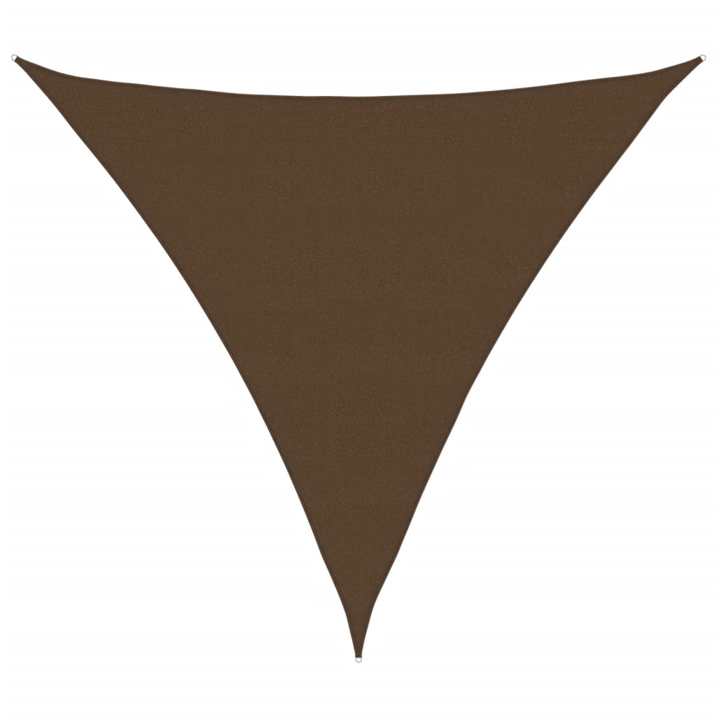 Sunshade Sail 160 g/m² Brown 6x6x6 m HDPE