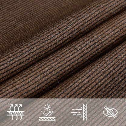 Sunshade Sail 160 g/m² Brown 6x6x6 m HDPE