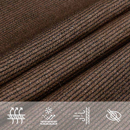 Sunshade Sail 160 g/m² Trapezium Brown 4/5x4 m HDPE