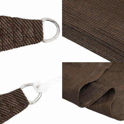Sunshade Sail 160 g/m² Trapezium Brown 4/5x4 m HDPE