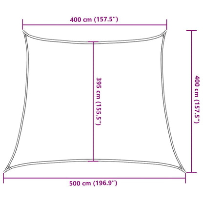 Sunshade Sail 160 g/m² Trapezium Brown 4/5x4 m HDPE