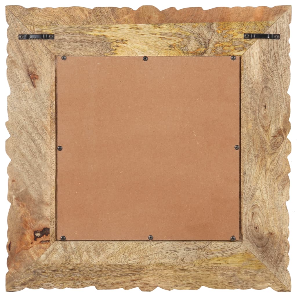 Mirror 50x50 cm Solid Mango Wood
