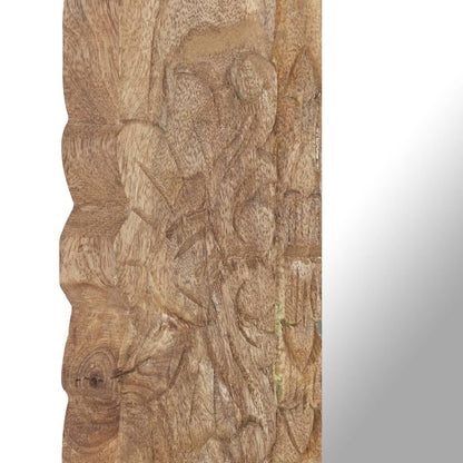 Mirror 50x50 cm Solid Mango Wood