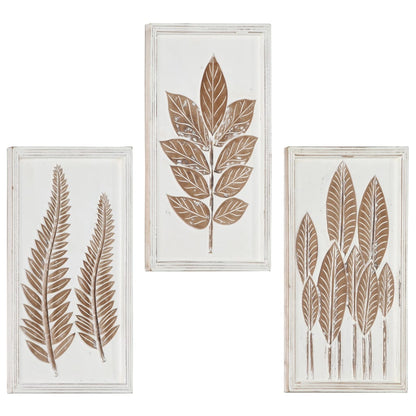 Hand-Carved Wall Panels 3 pcs MDF 40x60x1.5 cm