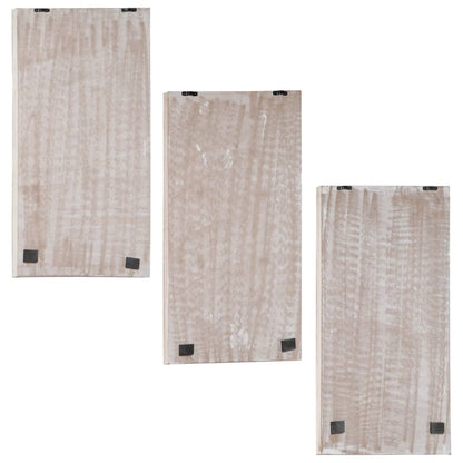 Hand-Carved Wall Panels 3 pcs MDF 40x60x1.5 cm