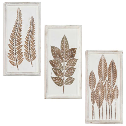 Hand-Carved Wall Panels 3 pcs MDF 40x60x1.5 cm