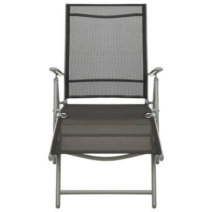 3 Piece Garden Lounge Set Textilene and Aluminium Silver