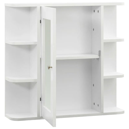 Bathroom Mirror Cabinet White 66x17x63 cm MDF