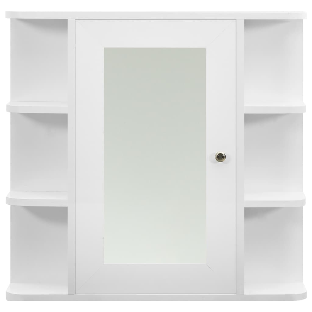 Bathroom Mirror Cabinet White 66x17x63 cm MDF