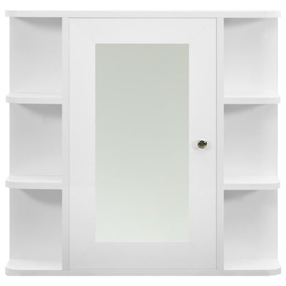 Bathroom Mirror Cabinet White 66x17x63 cm MDF