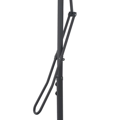 Garden Parasol with Steel Pole Black 250x250x230 cm