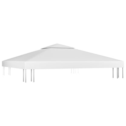 2-Tier Gazebo Top Cover 310 g/m² 3x3 m White