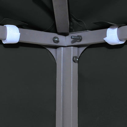 2-Tier Gazebo Top Cover 310 g/m² 4x3 m Black
