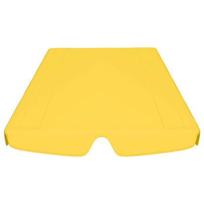 Replacement Canopy for Garden Swing Yellow 150/130x105/70 cm