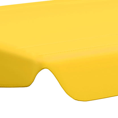 Replacement Canopy for Garden Swing Yellow 150/130x105/70 cm
