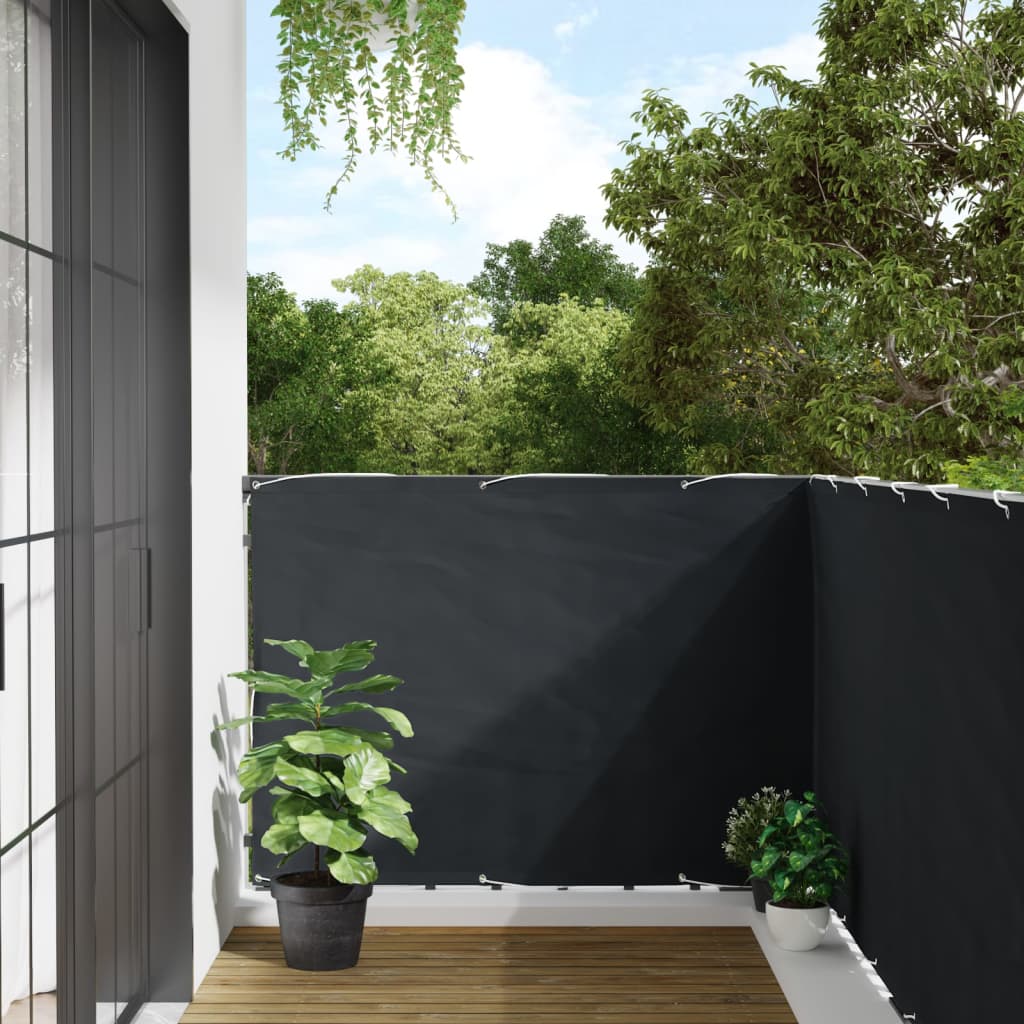 Balcony Screen Anthracite 120x300 cm Oxford Fabric
