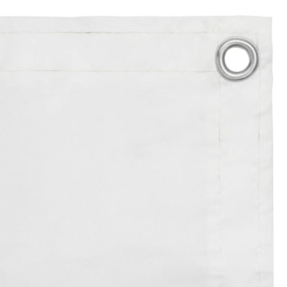 Balcony Screen White 90x400 cm Oxford Fabric
