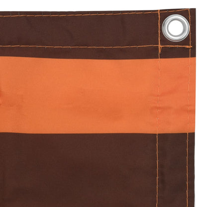 Balcony Screen Orange and Brown 120x300 cm Oxford Fabric
