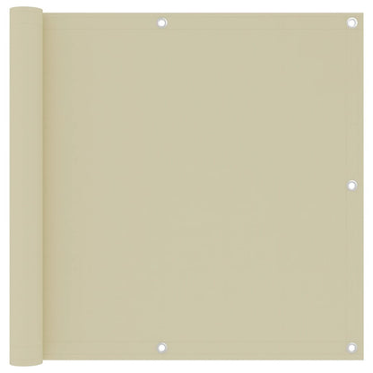 Balcony Screen Cream 90x300 cm Oxford Fabric