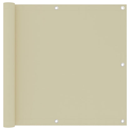 Balcony Screen Cream 90x500 cm Oxford Fabric