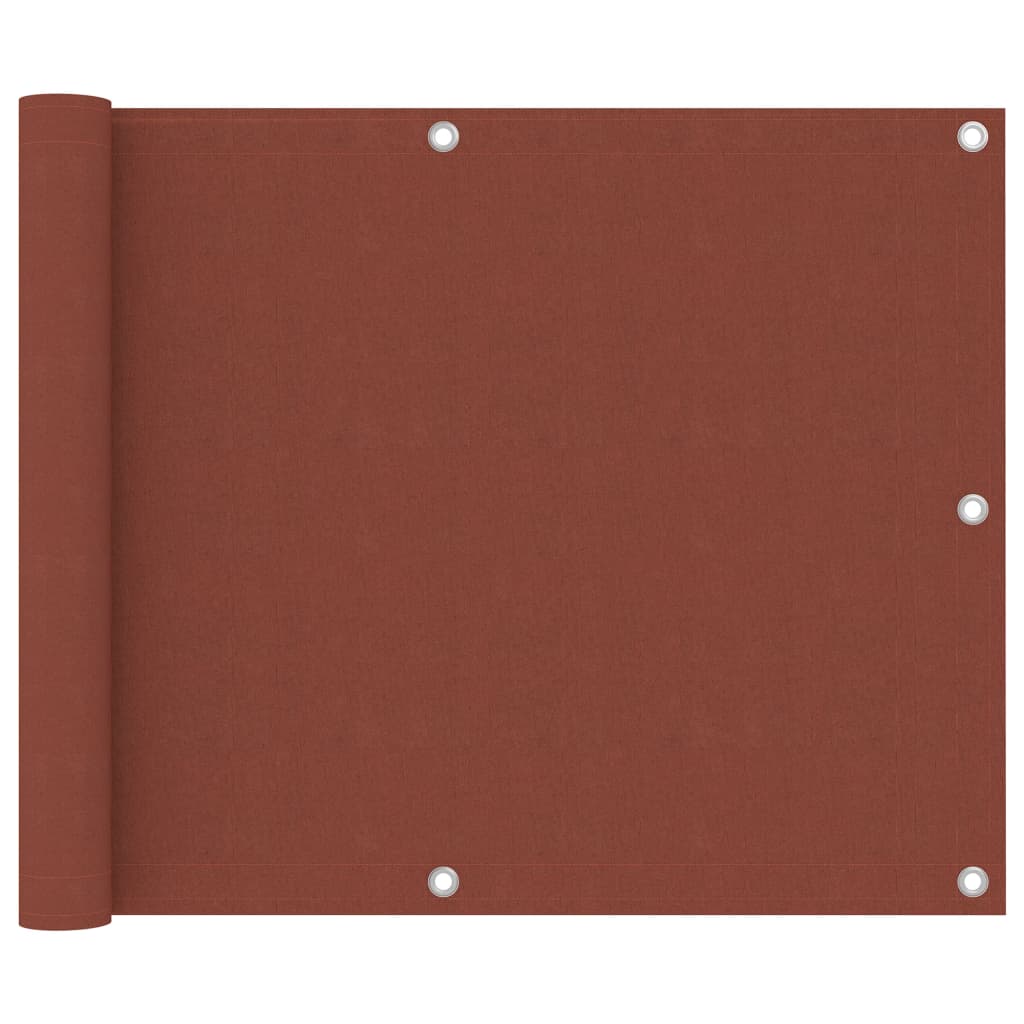 Balcony Screen Terracotta 75x300 cm Oxford Fabric