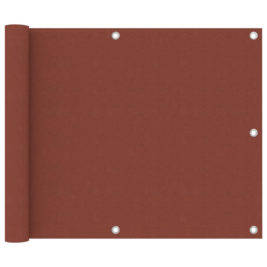 Balcony Screen Terracotta 75x500 cm Oxford Fabric