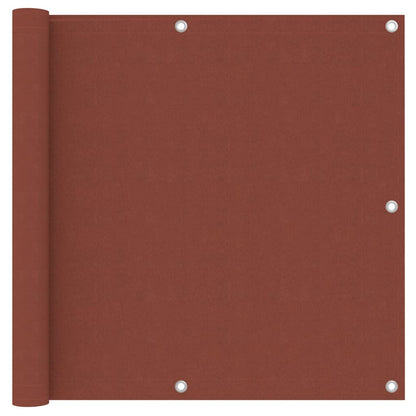 Balcony Screen Terracotta 90x500 cm Oxford Fabric
