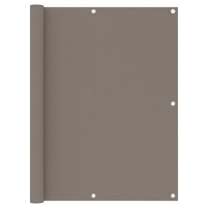 Balcony Screen Taupe 120x500 cm Oxford Fabric