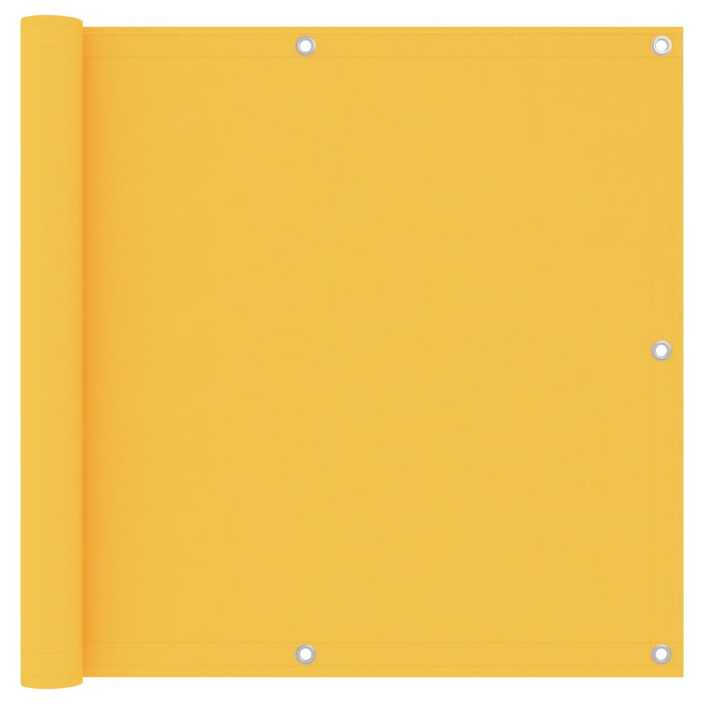Balcony Screen Yellow 90x400 cm Oxford Fabric