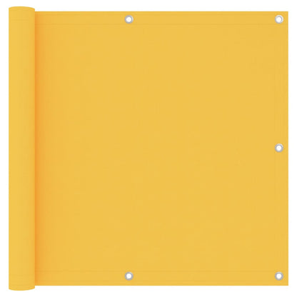 Balcony Screen Yellow 90x400 cm Oxford Fabric