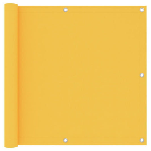Balcony Screen Yellow 90x400 cm Oxford Fabric