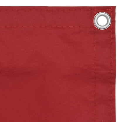 Balcony Screen Red 75x600 cm Oxford Fabric