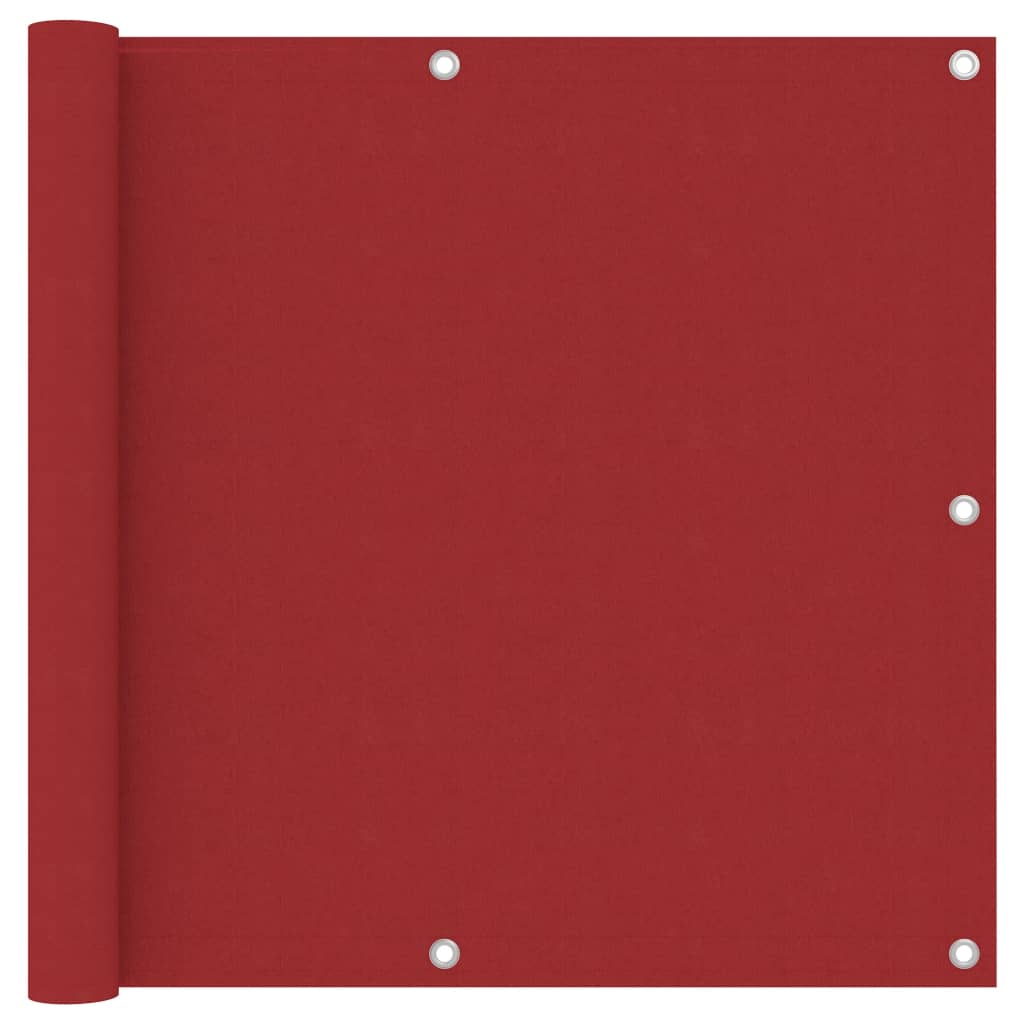 Balcony Screen Red 90x400 cm Oxford Fabric