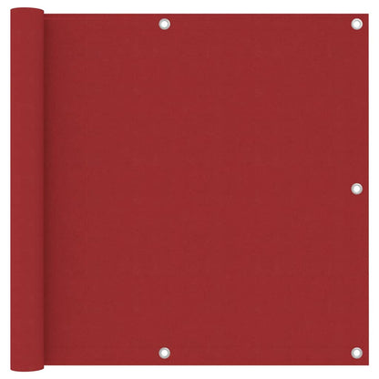 Balcony Screen Red 90x400 cm Oxford Fabric