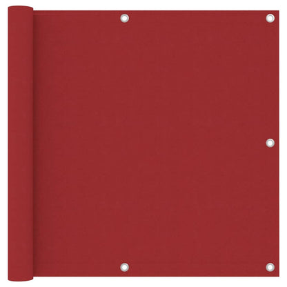 Balcony Screen Red 90x500 cm Oxford Fabric