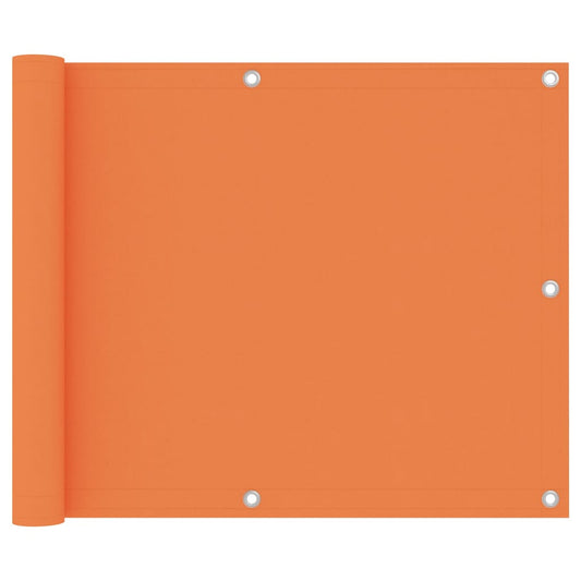 Balcony Screen Orange 75x400 cm Oxford Fabric