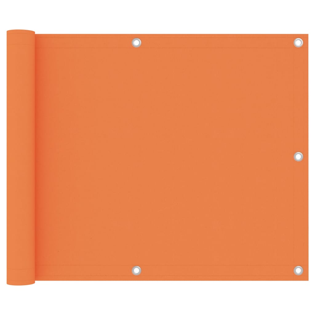 Balcony Screen Orange 75x600 cm Oxford Fabric