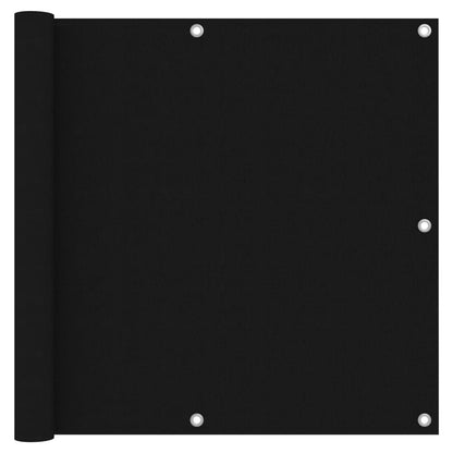 Balcony Screen Black 90x300 cm Oxford Fabric